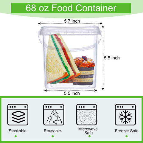 Macarrie: contenedores claros apilables, perfecto para organizar despensa y refrigeración.