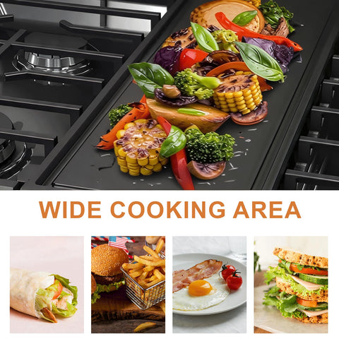 macifeci griddle de fácil limpieza para una cocina más ordenada.