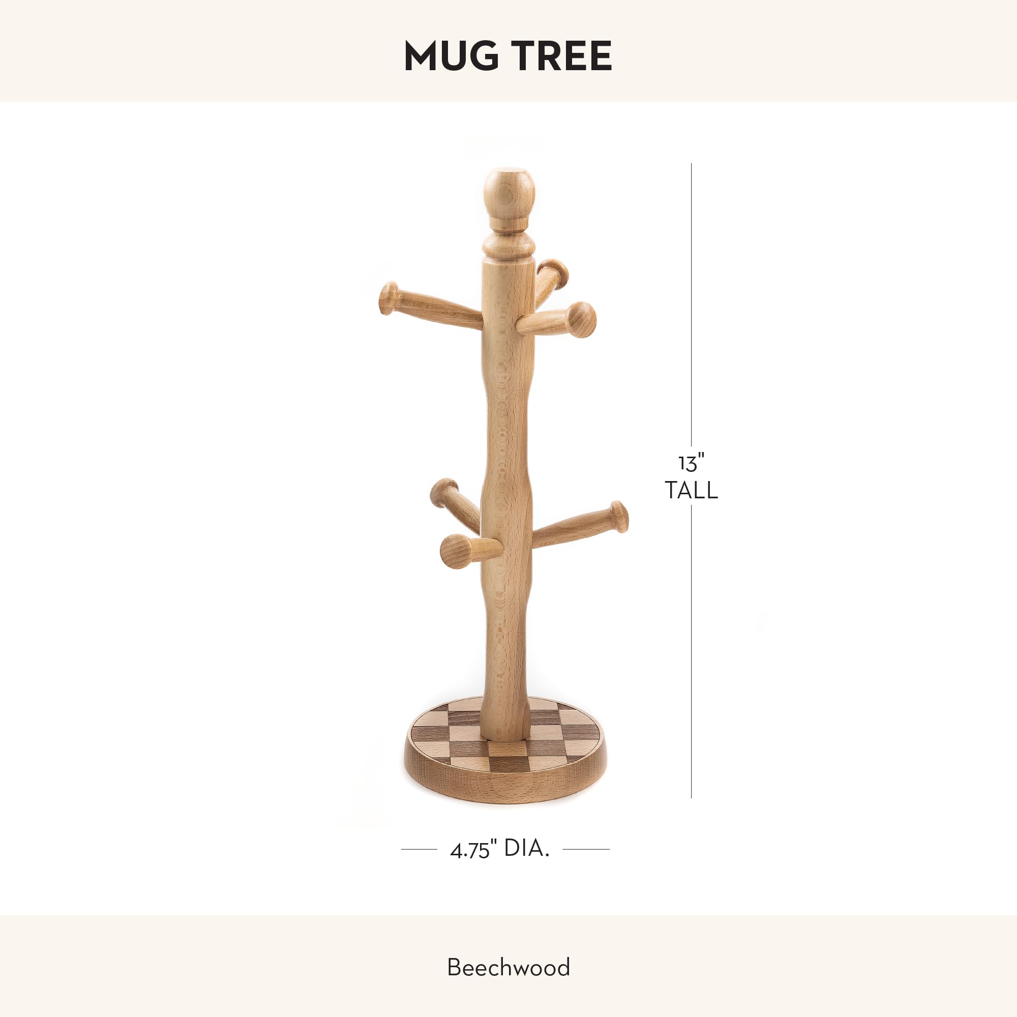 MACKENZIE-CHILDS arbol-tazas centro de mesa con acceso rápido a tazas.