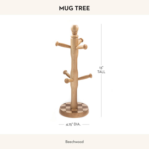 MACKENZIE-CHILDS arbol-tazas centro de mesa con acceso rápido a tazas.