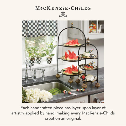 MACKENZIE-CHILDS Jubilee: caja regalo para charcutería, presentación sofisticada.