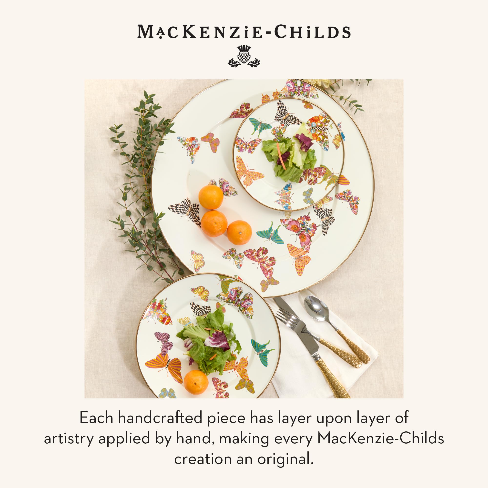 Lata esmaltada Mackenzie-Childs para dulces, regalo decorativo.
