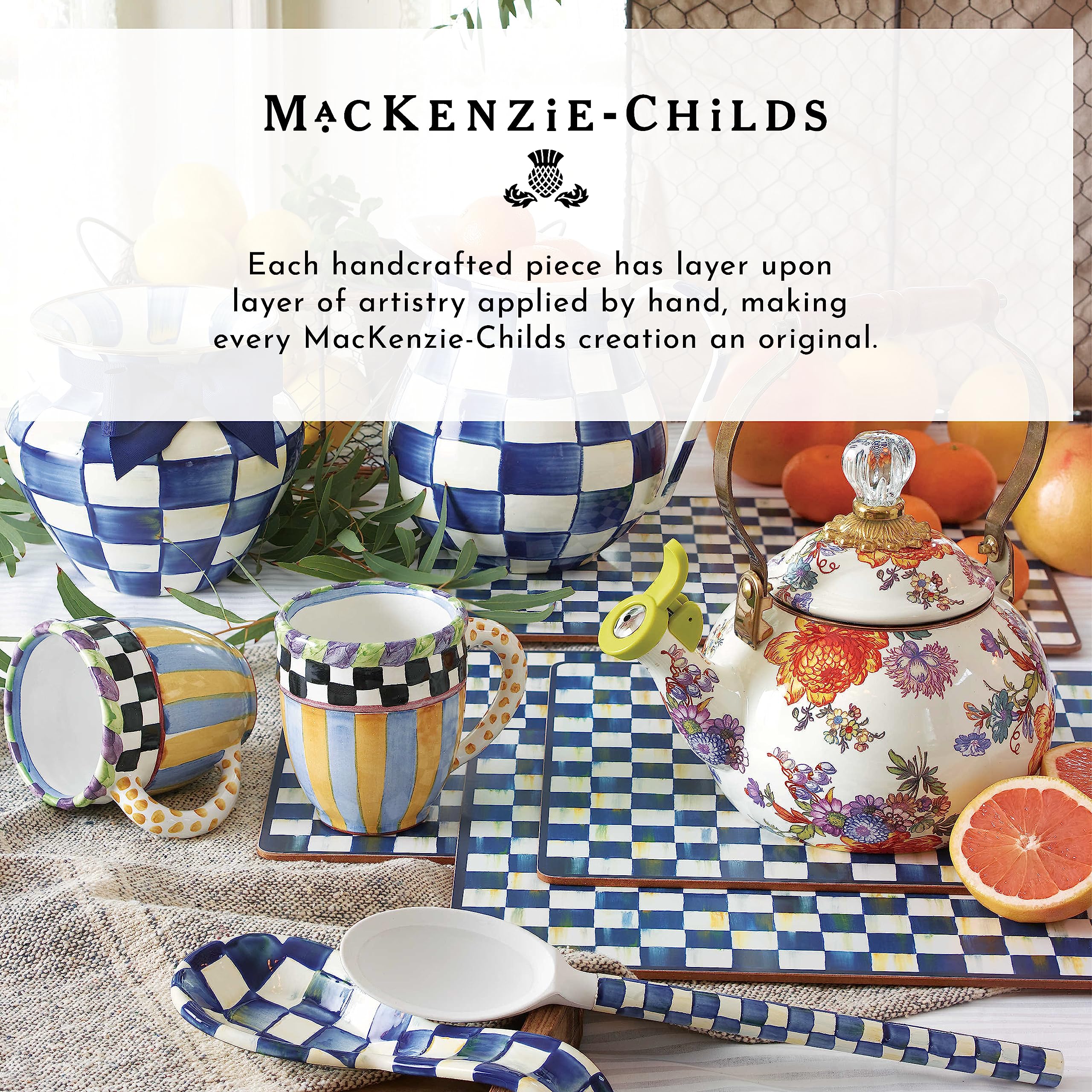 MacKenzie-Childs Mi Taza cerámica de uso diario con acabado resistente.