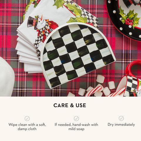 Regalo elegante para mesa con Mackenzie-Childs y Courtly Check
