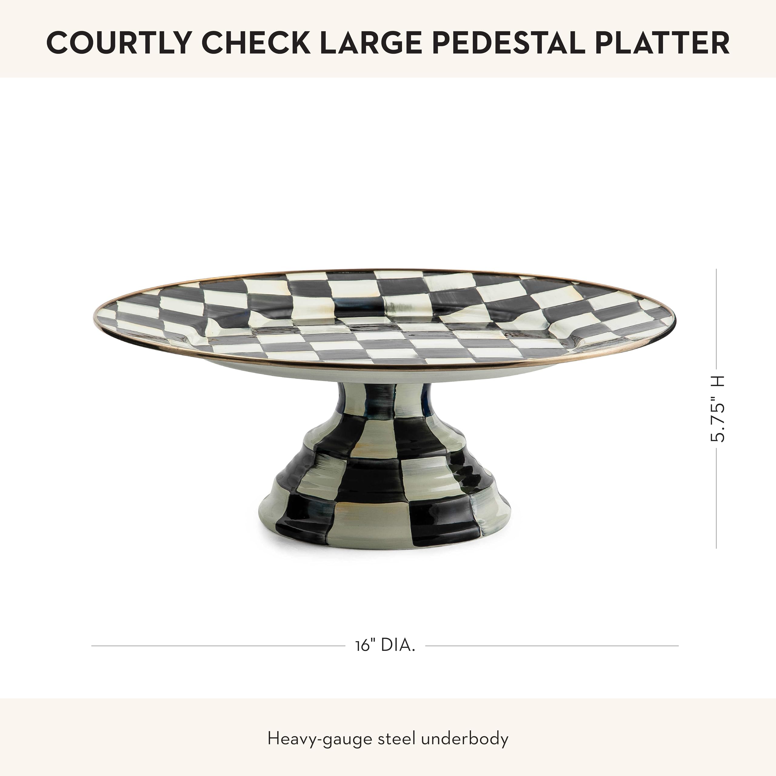Regalo ideal para Navidad o bodas: bandeja pedestal Mackenzie-Childs