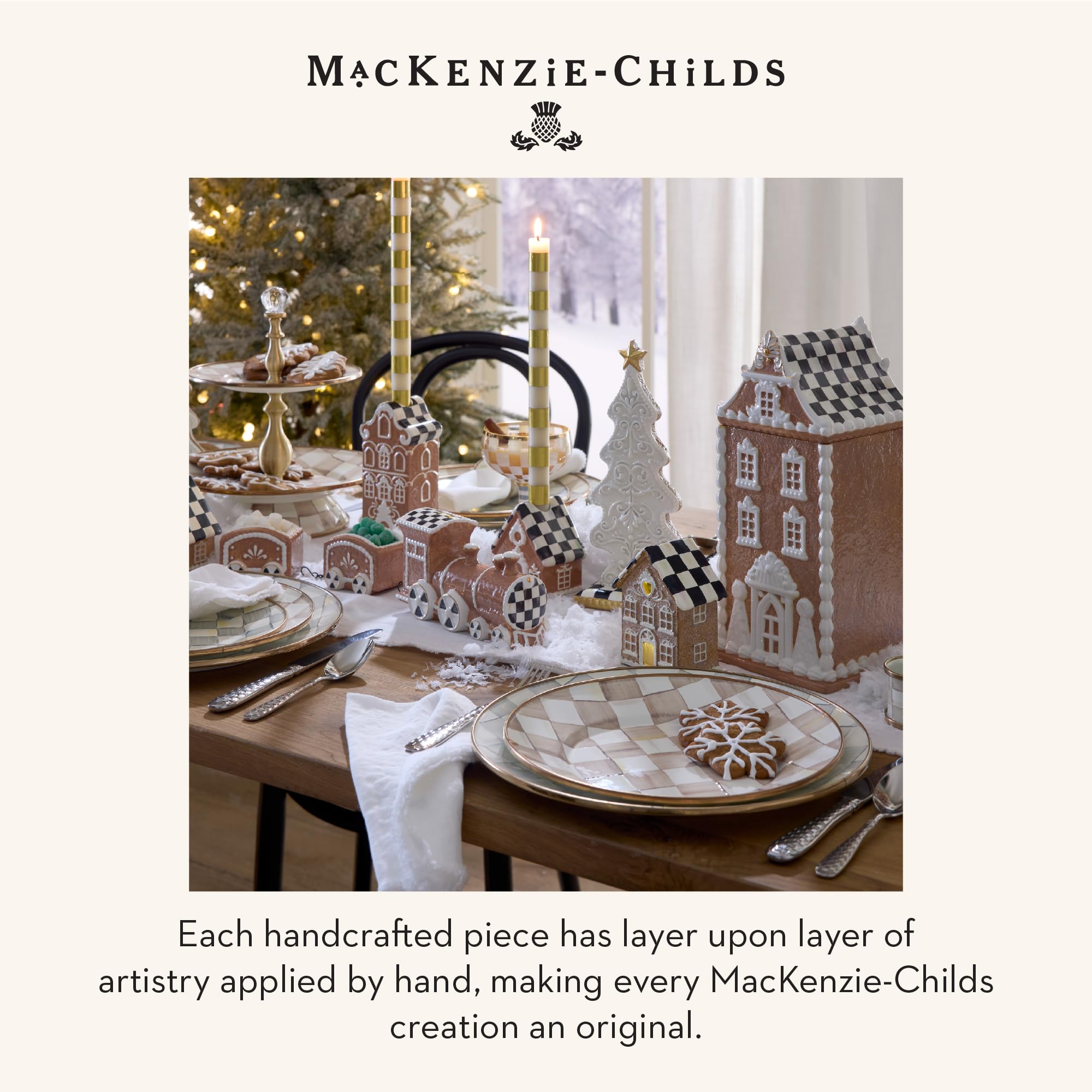 MACKENZIE-CHILDS regalo navidad, set de salero y pimentero elegante.