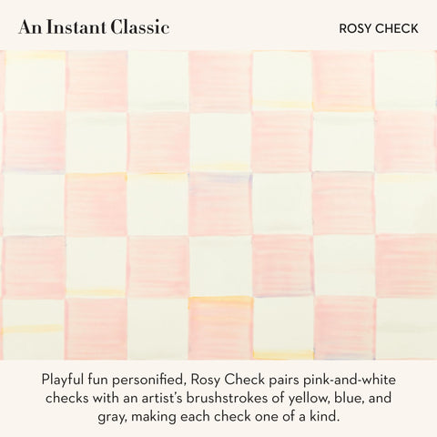 MacKenzie-Childs Rosy Check, portautensilios con diseño encantador para cocina diaria.