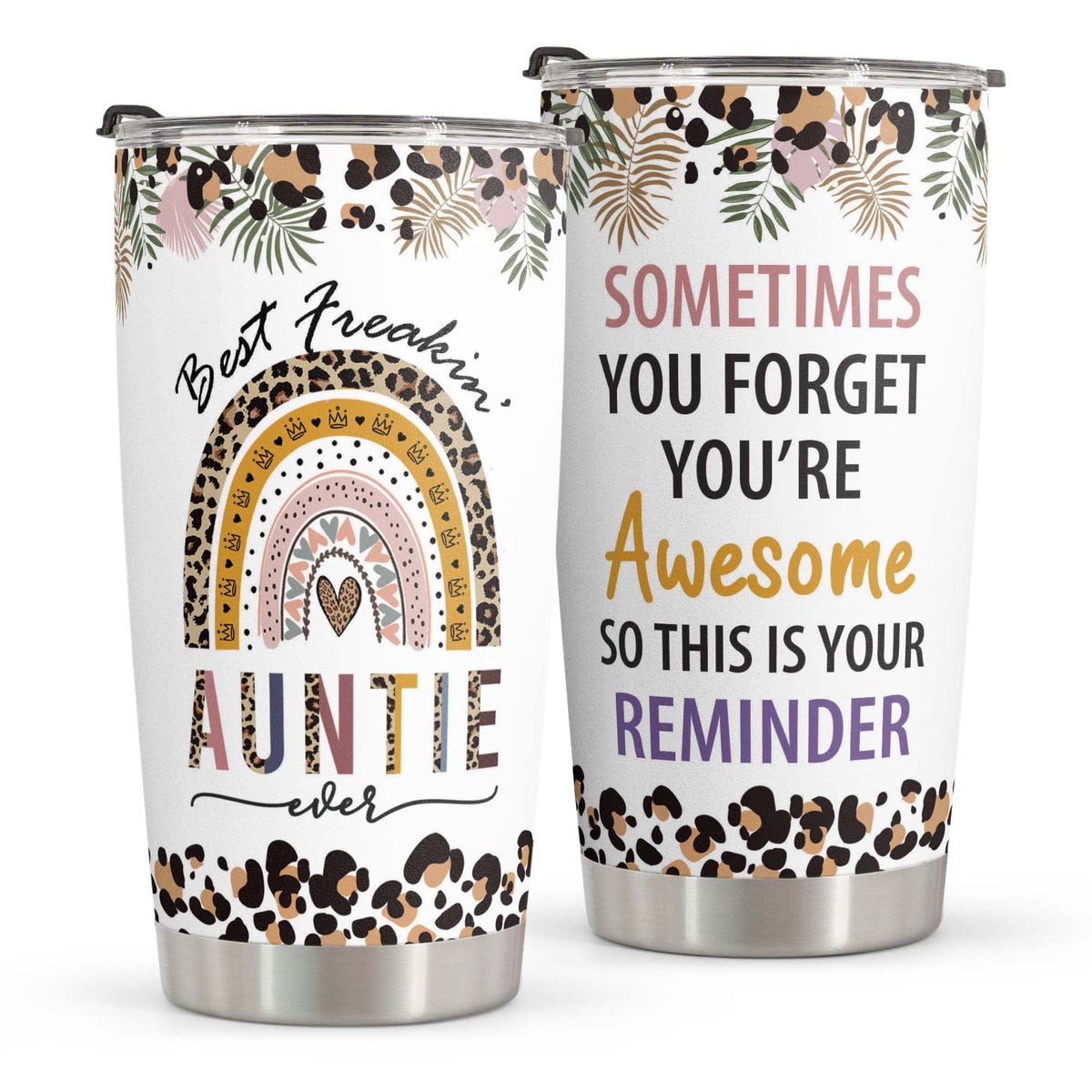 Macorner tumbler de acero inoxidable 20oz con diseño corazón, ideal para bebidas calientes.