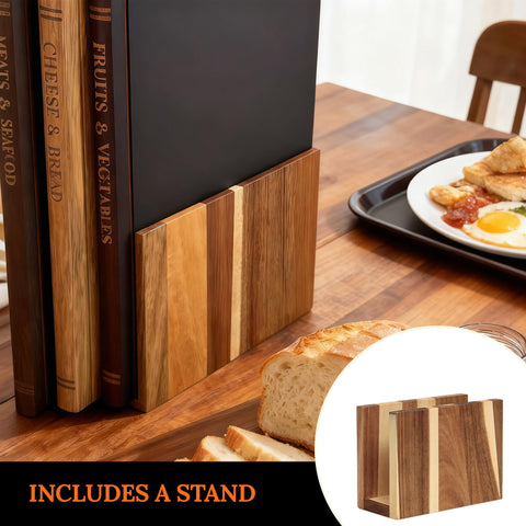 MACTANO tabla libro acacia para verduras, superficie estable