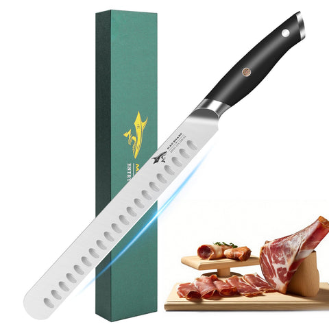 MAD SHARK cuchillo para brisket diez pulgadas, cortes uniformes y fáciles
