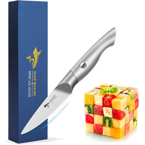 MAD SHARK cuchillo pelador de 3,5 pulgadas para pelar y cortar con precisión.