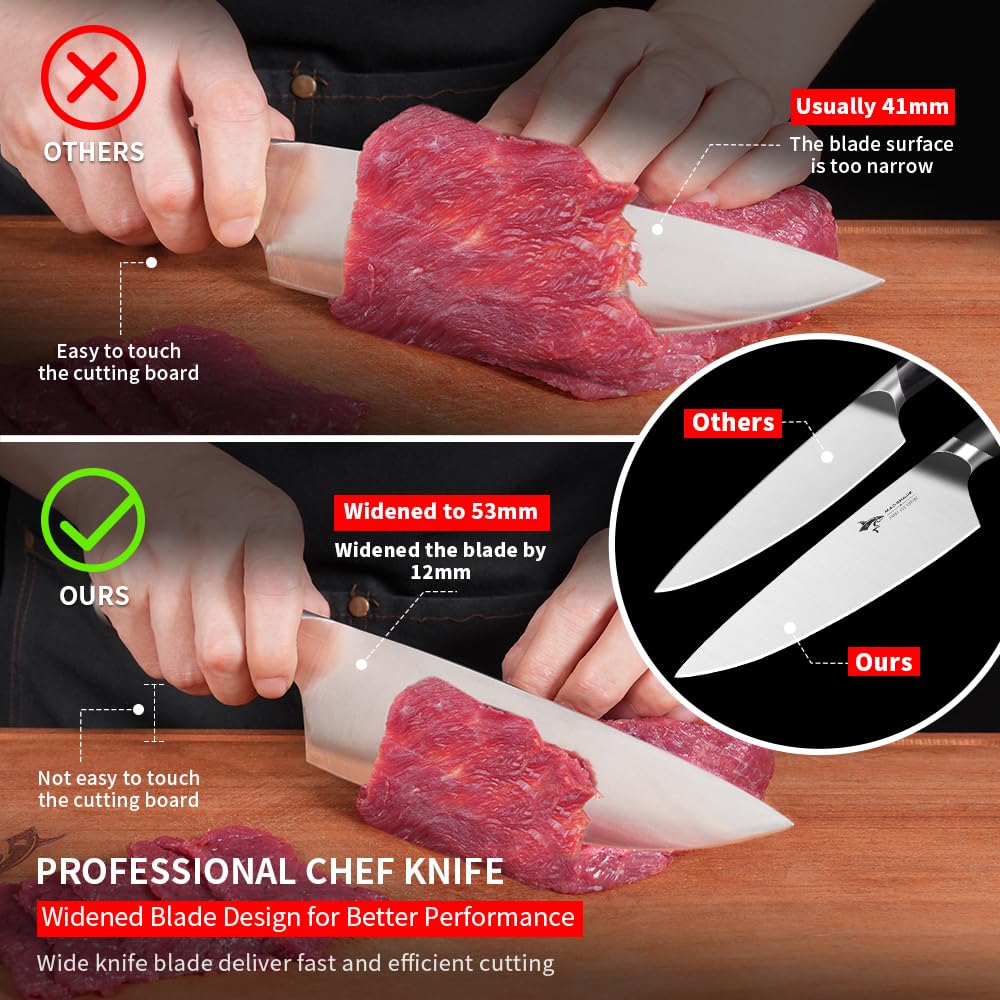 MAD SHARK cuchillo utilidad 5 pulgadas, versatilidad para tareas rápidas