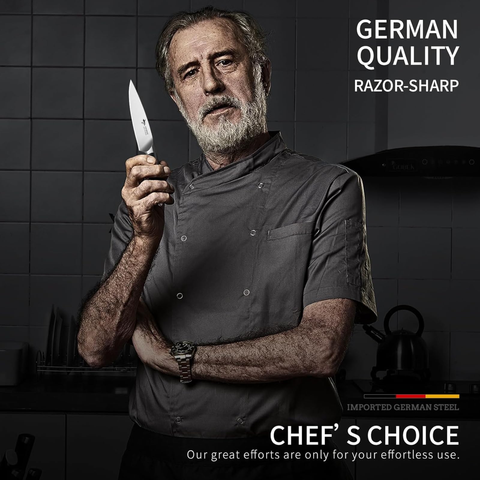 MAD SHARK empaque elegante, ideal como regalo de cocina