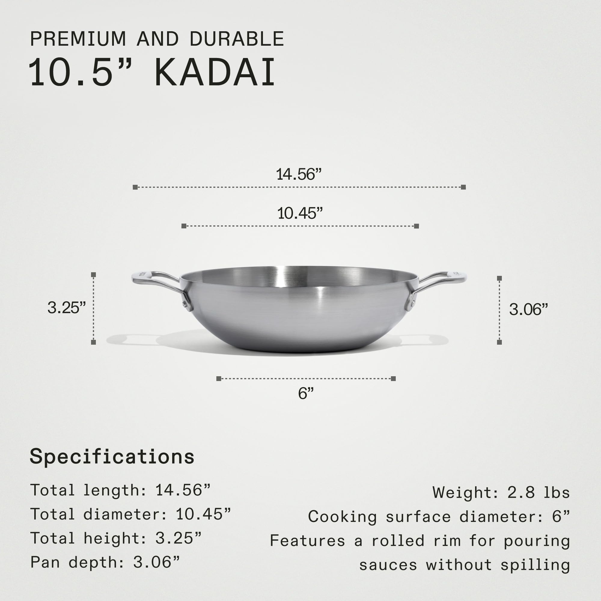Made In Kadai apta para inducción en cocinas modernas