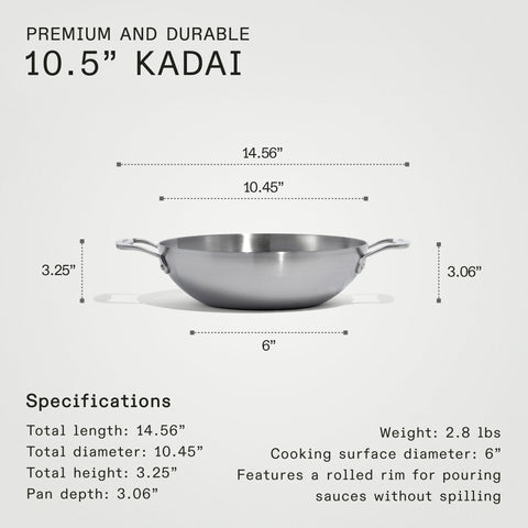 Made In Kadai apta para inducción en cocinas modernas