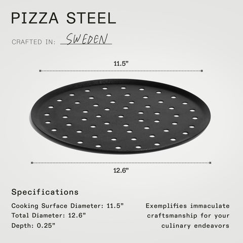 Made In Pizza Steel diseno sueco ligero y duradero para uso diario.