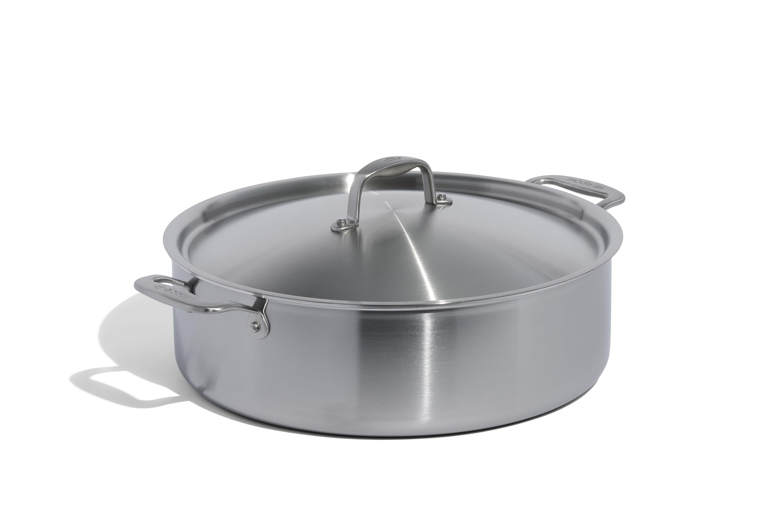 Olla Rondeau Made In 10qt con tapa, ideal para guisos grandes.