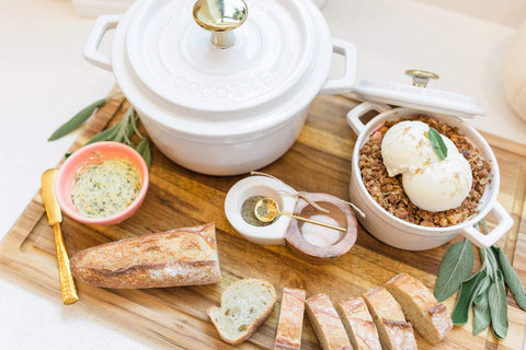 Tabla Madeira teca grano-de-borde XL, amplia superficie para preparar comidas y evitar derrames.
