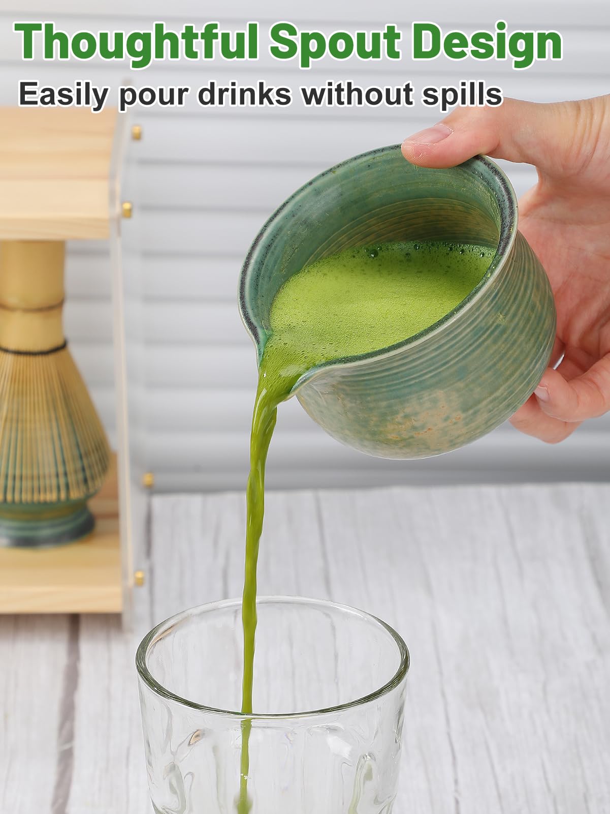 MADHOLLY conjunto de ceremonia del té japonesa para rituales diarios.