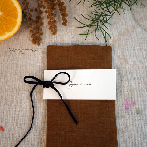 Maegmew: cinta de terciopelo para tarjetas, añade elegancia a la mesa.