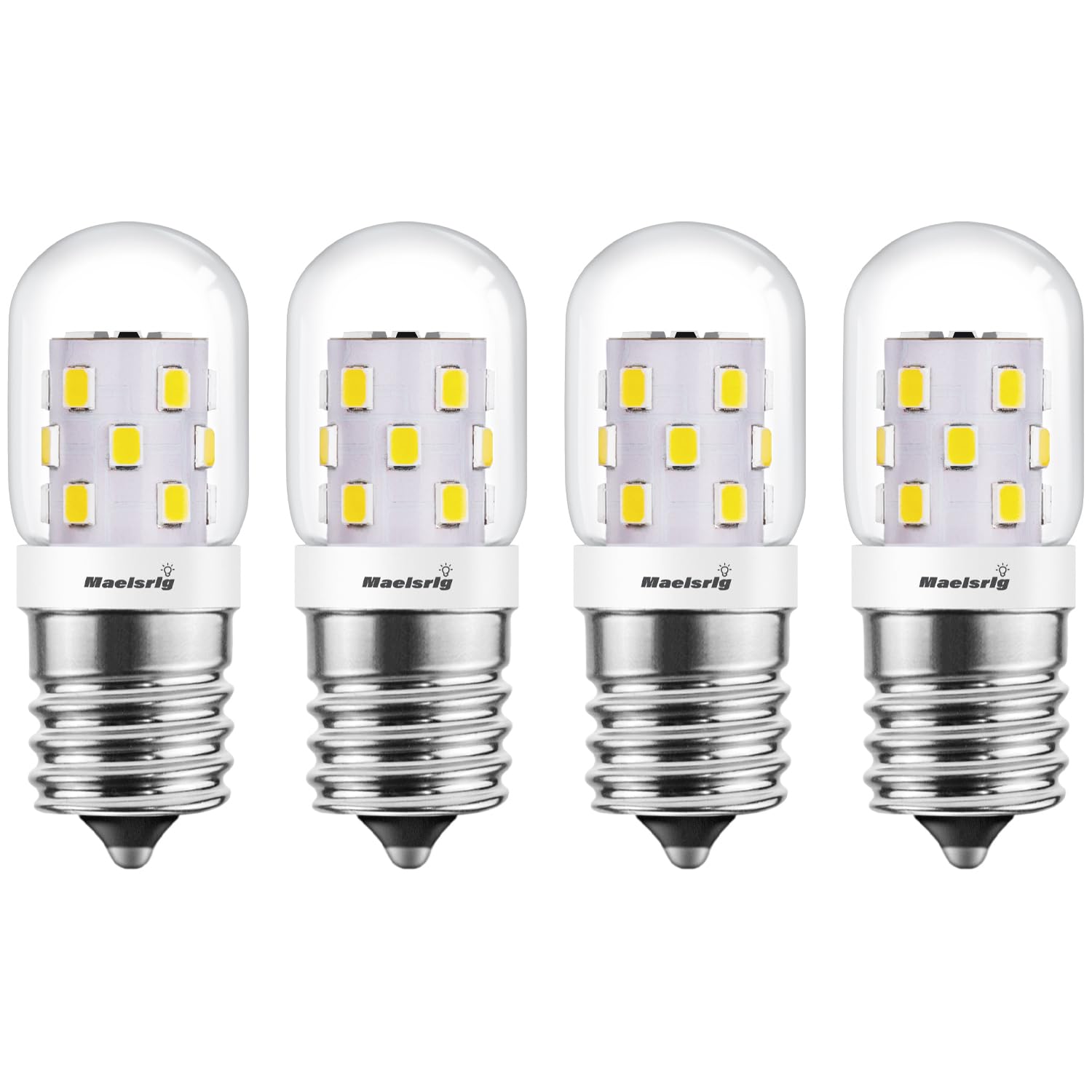 Bombilla Maelsrlg LED para microondas bajo campana, iluminación clara y eficiente.