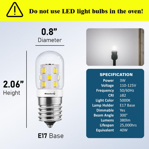 Maelsrlg lámpara 3W 380 lúmenes 5000K para iluminación diaria en cocina.