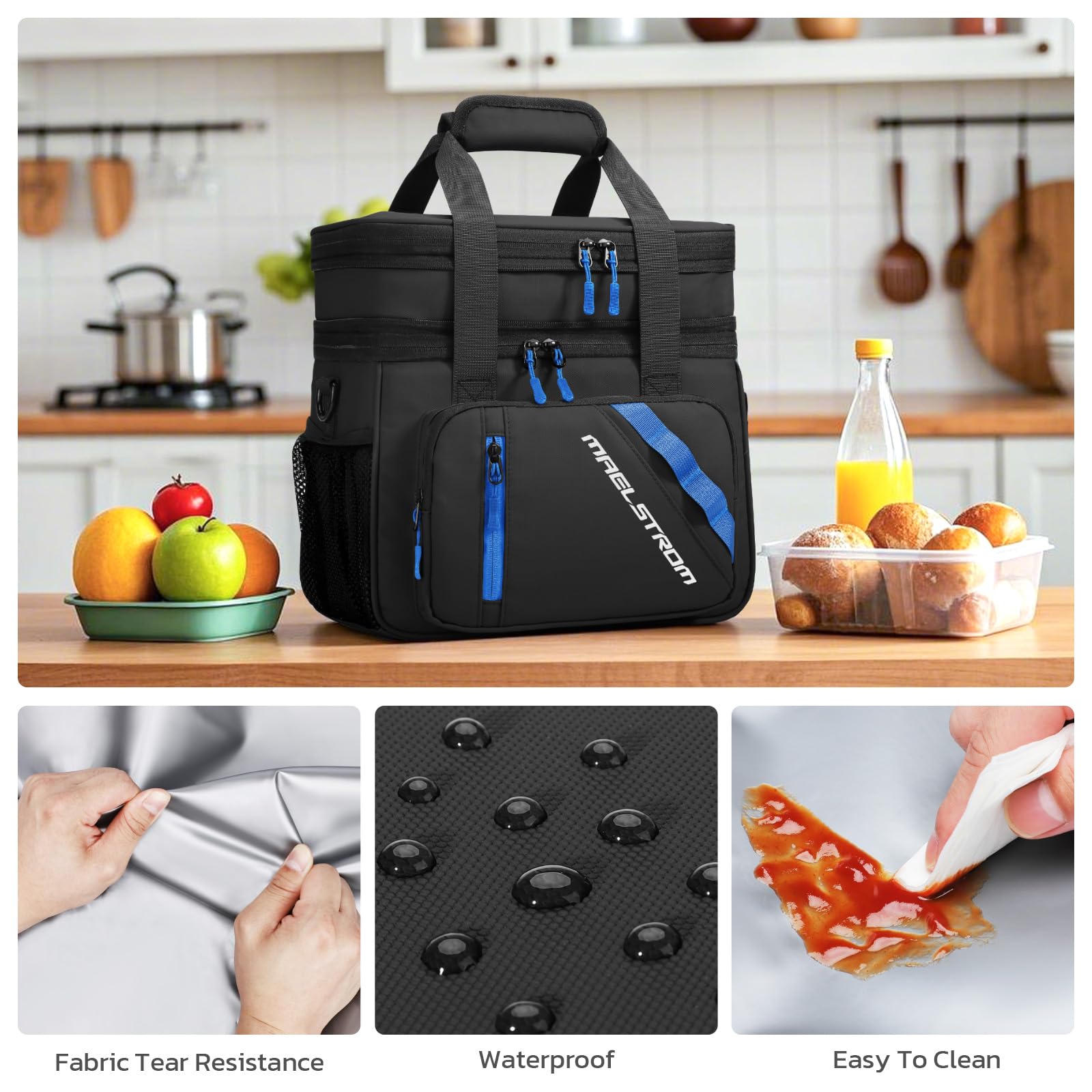 Maelstrom compartimento-interior-con-malla para cubiertos y accesorios.