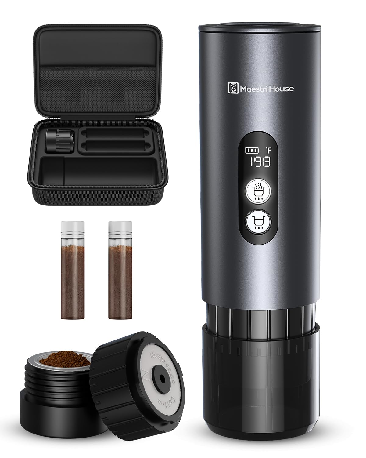 Maestri House cafetera espresso 150W, calentamiento rápido para exteriores