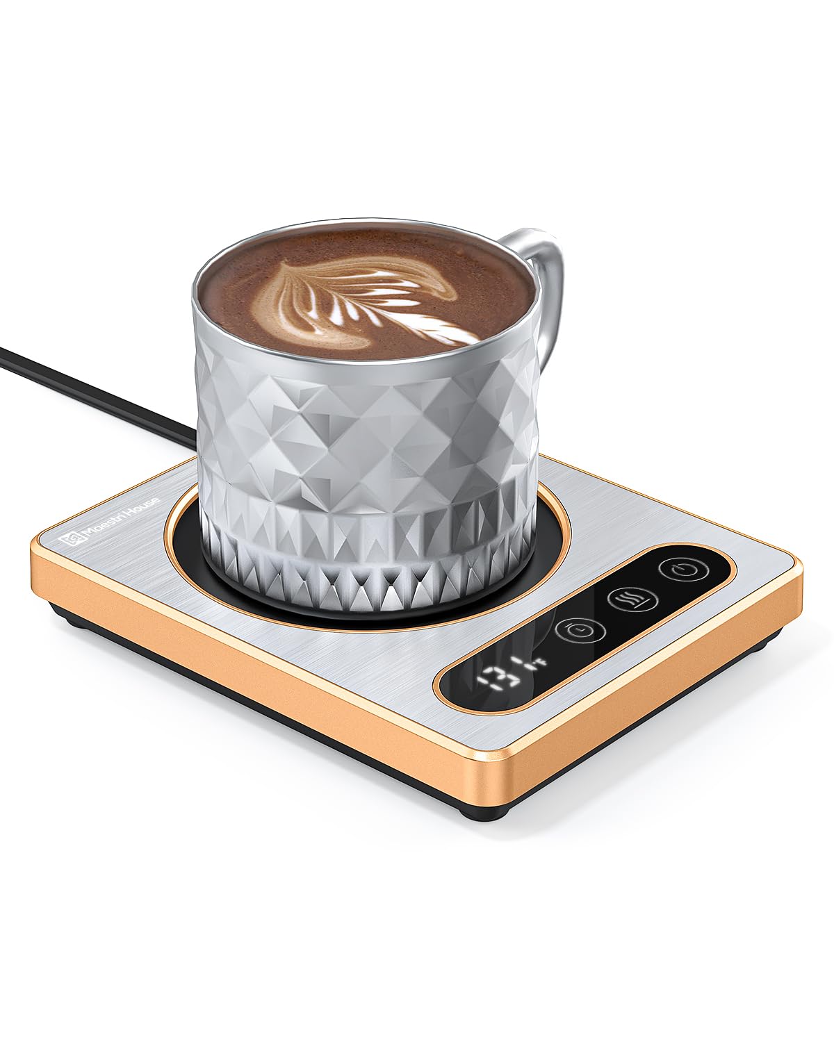 Maestri House Calentador de Taza con 4 Ajustes para Café y Té.