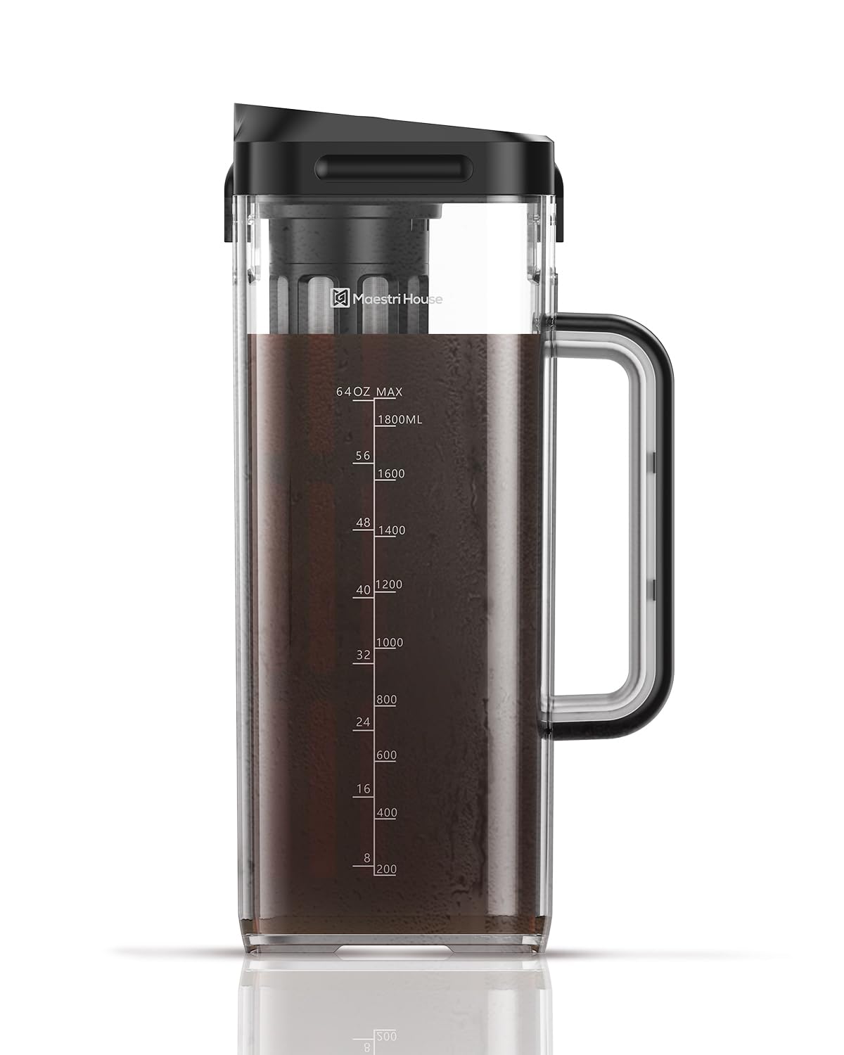 Maestri House jarra cafe frio 64oz lista para preparar café o té helado en casa