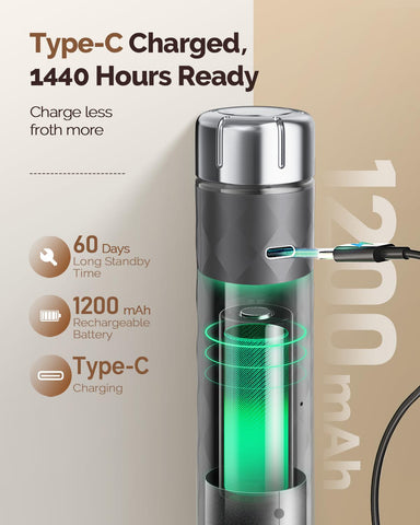 LunaFro 2.0 sirve para todo tipo de bebidas, desde café con leche hasta cacao.