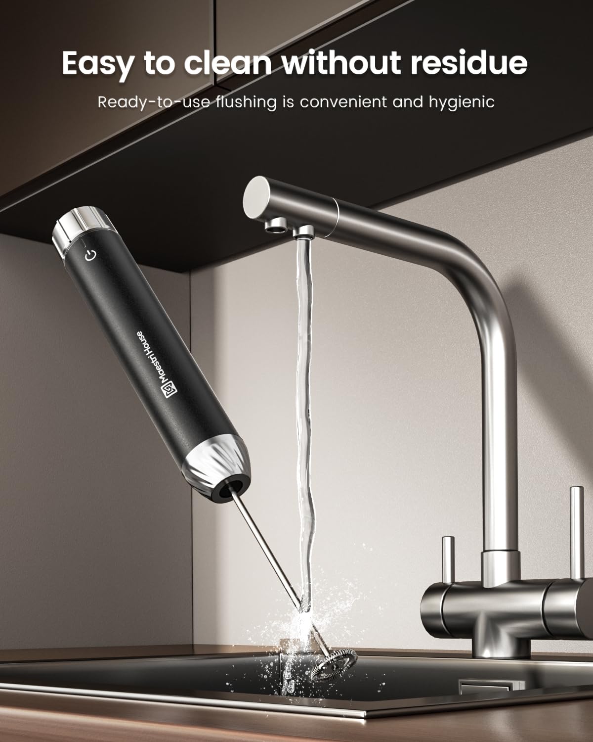LunaFro Max limpieza sencilla y soporte compacto para almacenamiento.