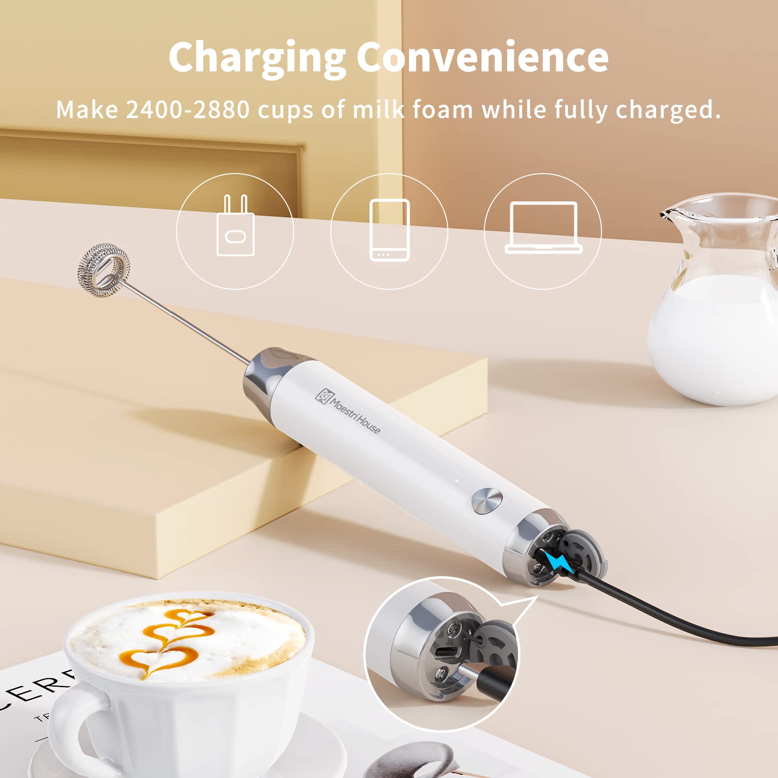 LunaFro NS batería recargable USB-C para uso prolongado