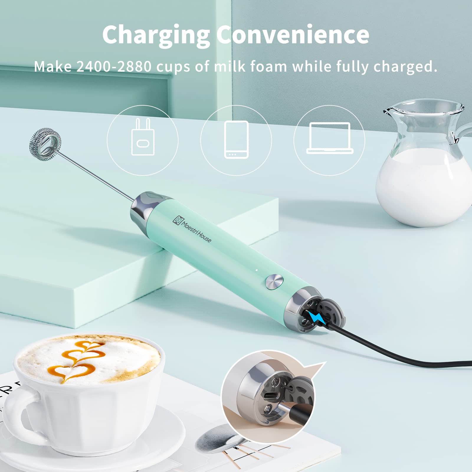 LunaFro NS espumado cremoso rápido para cappuccino y latte