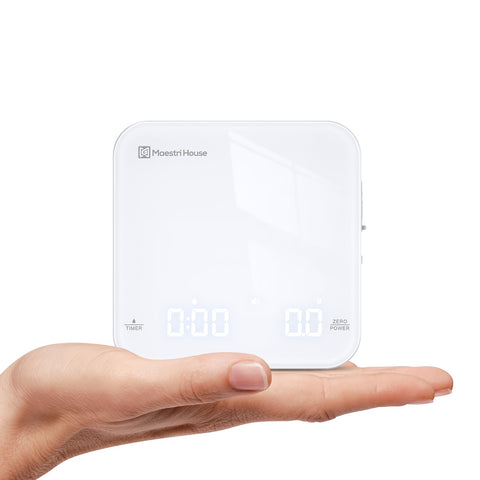 Maestri House Mini Coffee Scale función silencio para empezar la mañana sin ruidos