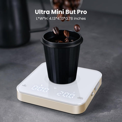 Maestri House Mini Escala superficie cerámica blanca y dorada, diseño elegante para cocina