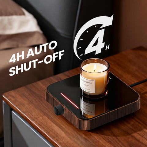 Maestri House Mug Warmer incluye apagado automático para mayor seguridad.