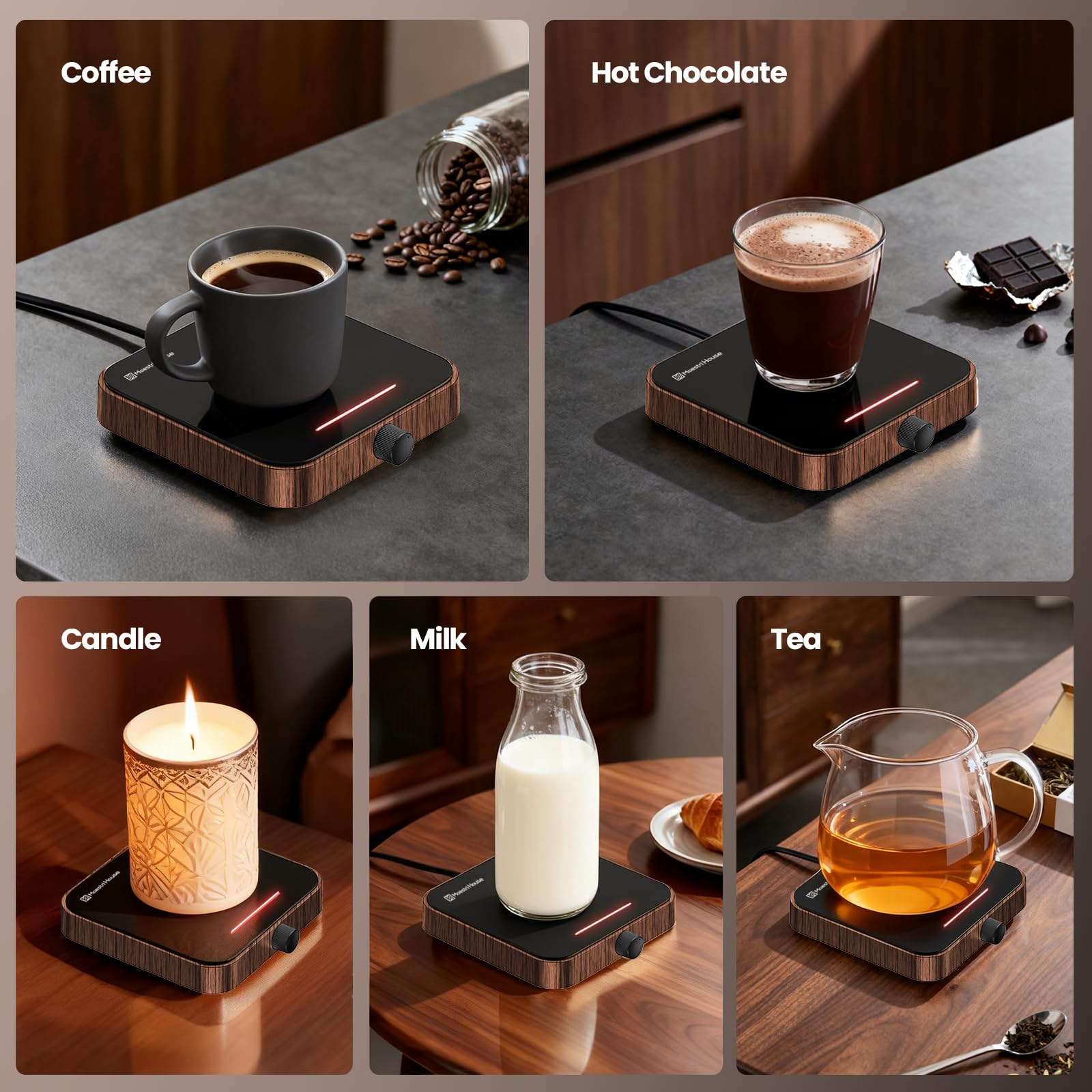 Maestri House Mug Warmer diseño compacto ideal para escritorio.
