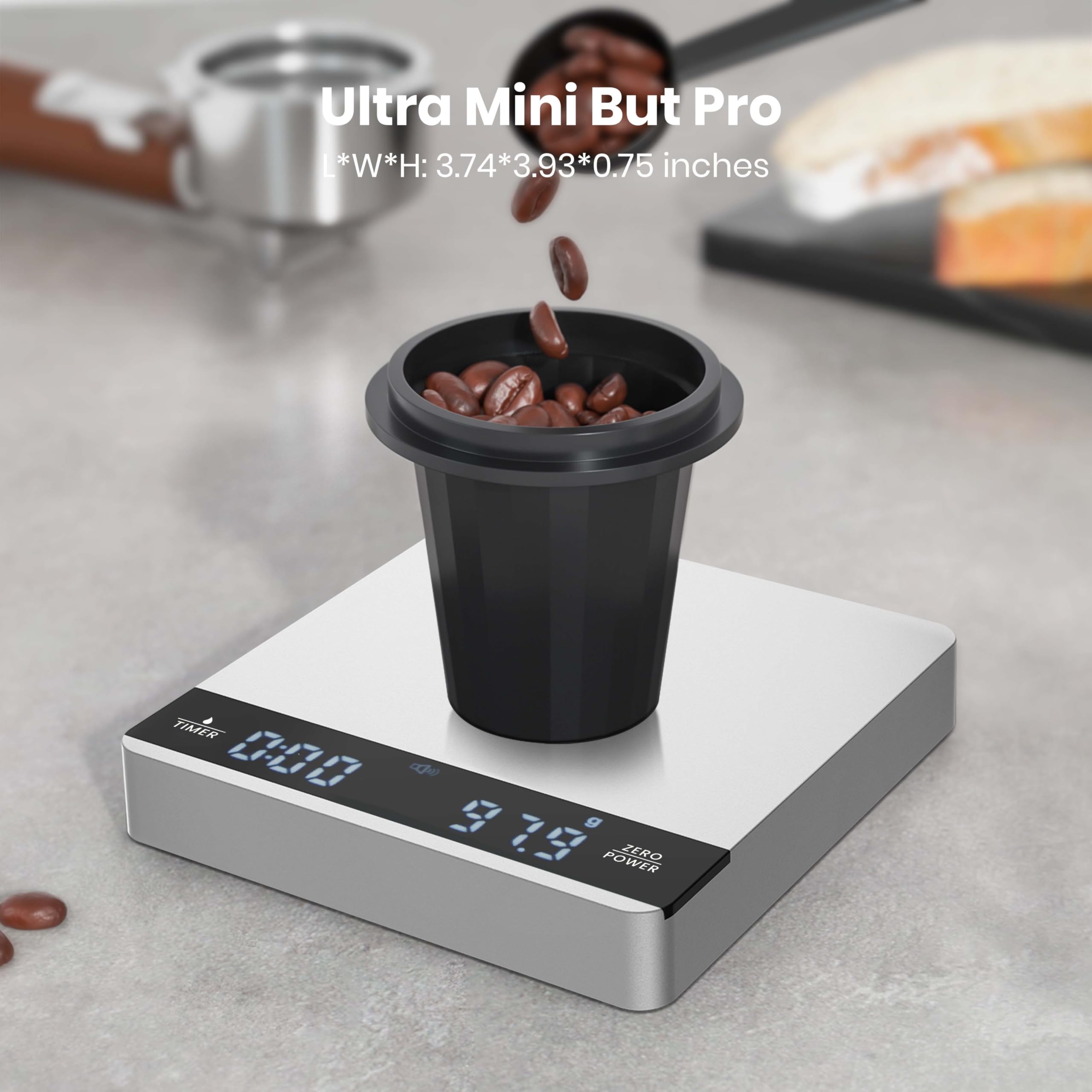 Maestri House: precisión de 0,1 g para espresso y vertido constante.