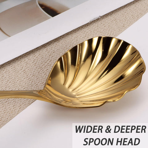Mafier acabado dorado brillante añade elegancia a la mesa.