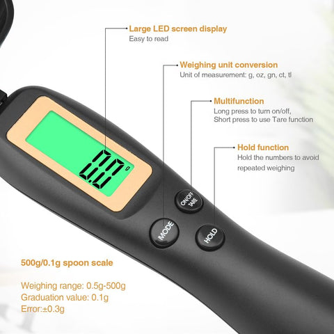 Mafiti sensor preciso 0.1 g para recetas delicadas y porciones pequeñas