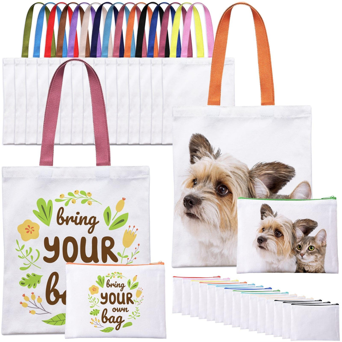 MAFYE bolsa tote de sublimación en frontal para personalizar con tus diseños
