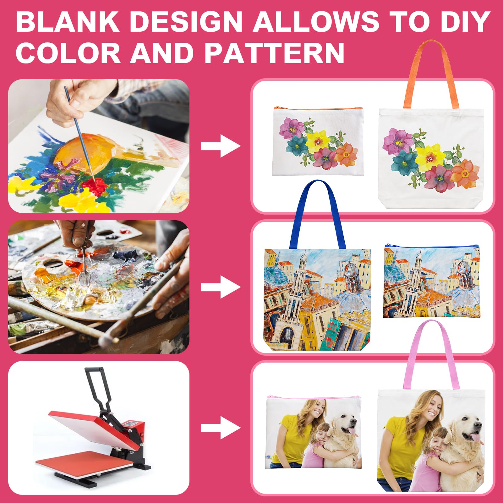 Bolsas tote MAFYE con diseños coloridos para combinar con atuendos.