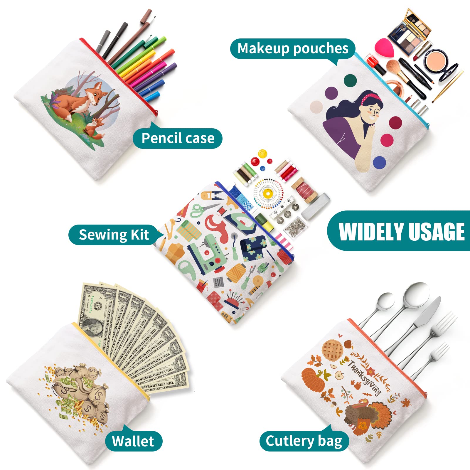 MAFYE juego de bolsas para sublimación y manualidades en casa