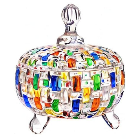 MAGCOLOR diseño-unico-cristal-arte, pieza decorativa para guardar objetos pequeños.