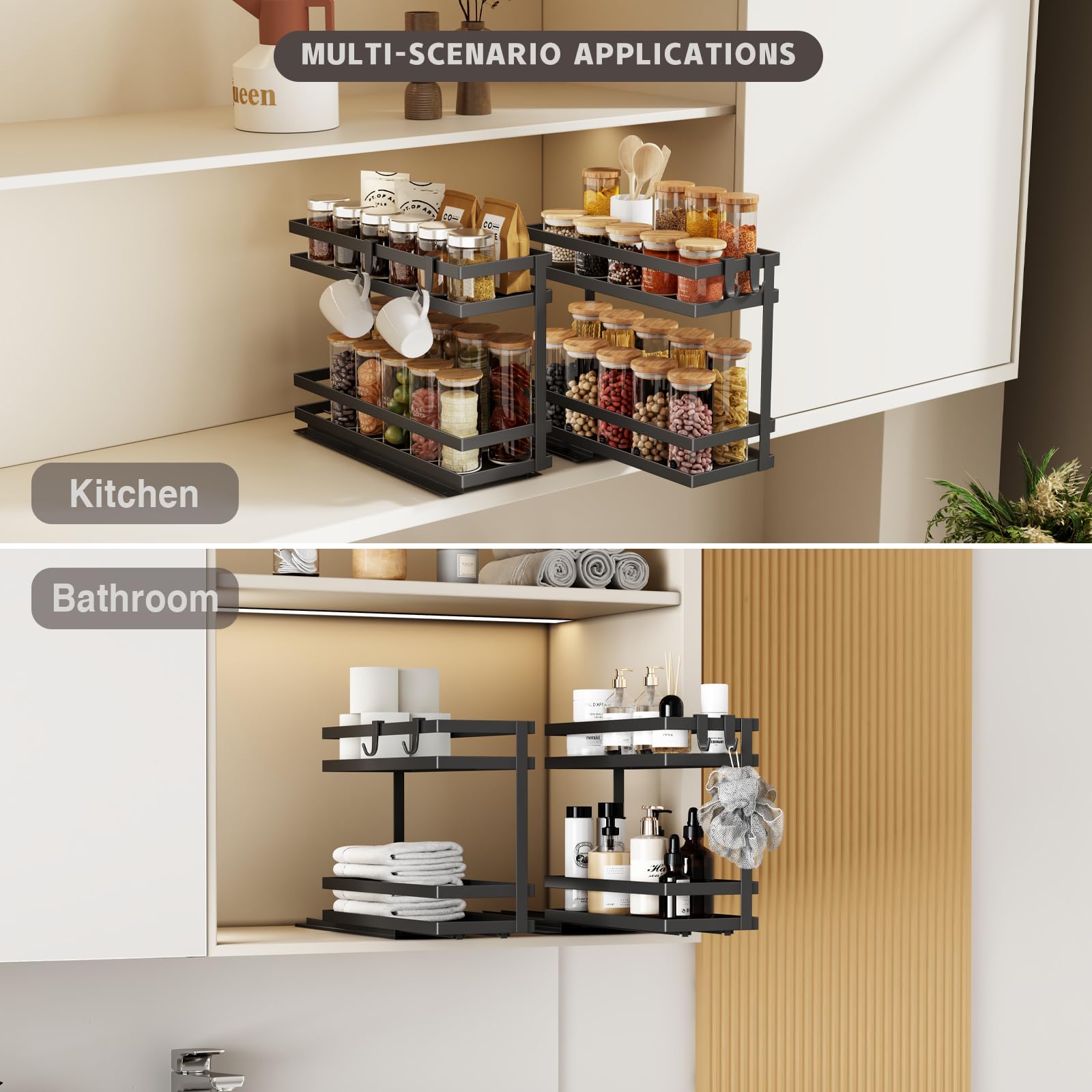 Magheo diseño compacto para armario, ahorro de espacio y orden.