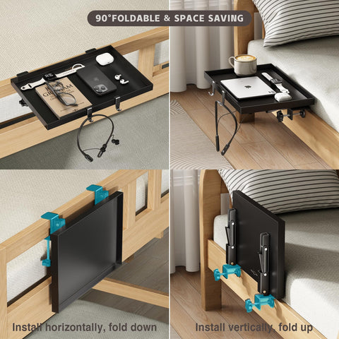 Magheo estante cama de gran capacidad para móvil, gafas y libros.