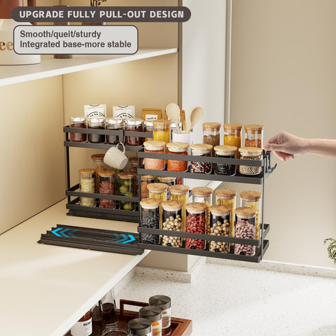 Magheo sistema deslizante para especias de dos niveles evita derrames.