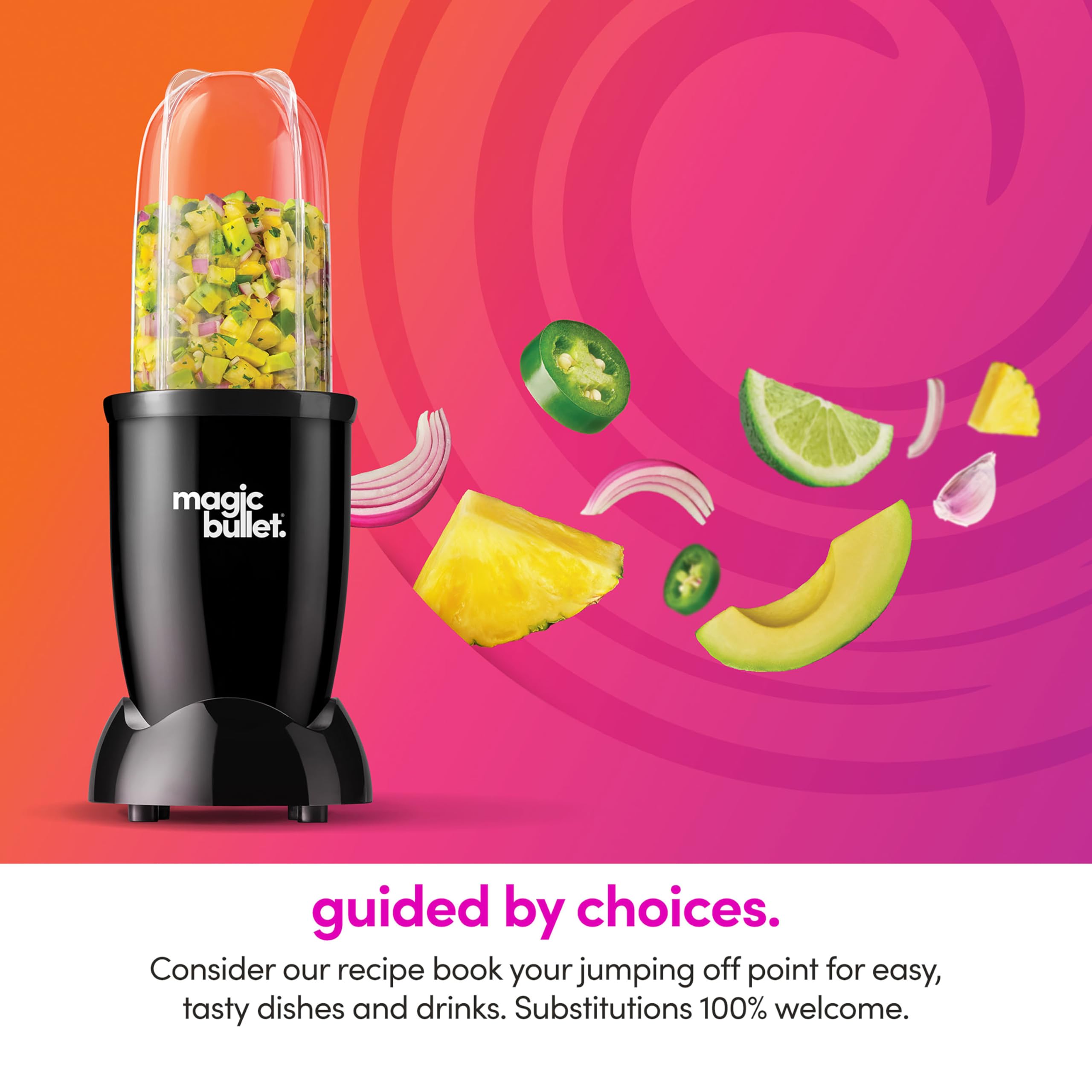 Aro de boca de Magic Bullet para sellado seguro en cada preparación.
