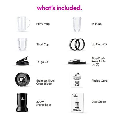 Conjunto de accesorios de Magic Bullet para ampliar usos
